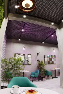 Интерьер кафе в Волгограде