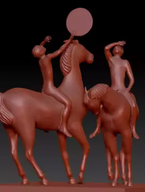 Скульптура Всадники