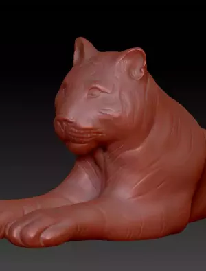 Тигр для печати